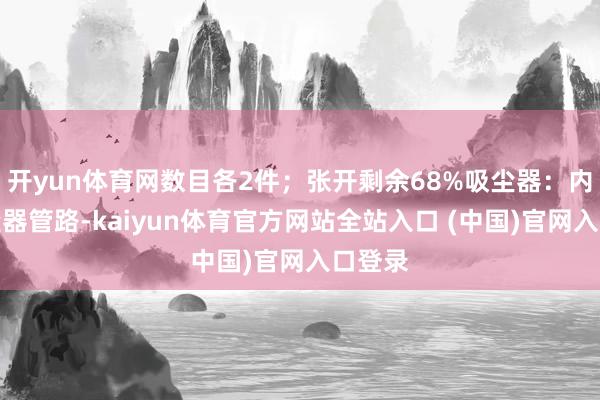 开yun体育网数目各2件；张开剩余68%吸尘器：内置吸尘器管路-kaiyun体育官方网站全站入口 (中国)官网入口登录